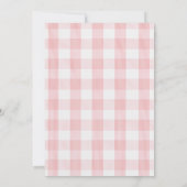 Invitation Fille fraise Berry 1er anniversaire fête (Dos)