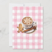 Invitation Fille gingham Une joyeuse petite baby shower (Dos)