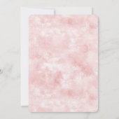 Invitation Fille Glam Blush rose violet Parties scintillant U (Dos)