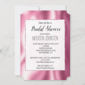 Invitation Fille Glam rose (Devant)