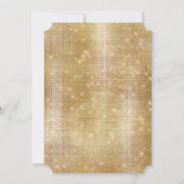 Invitation Fille Gold Sparkle rose noir Cowhide (Dos)