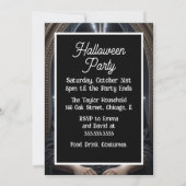 Invitation Fille gothique Fête d'Halloween (Dos)