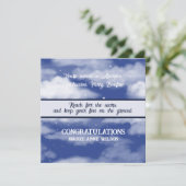 Invitation Fille Graduation Reach for the Stars Bonfire (Debout devant)