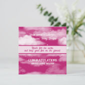 Invitation Fille Graduation Reach for the Stars Bonfire (Debout devant)