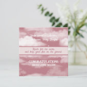 Invitation Fille Graduation Reach for the Stars Bonfire (Debout devant)