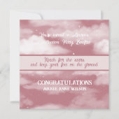 Invitation Fille Graduation Reach for the Stars Bonfire (Devant)