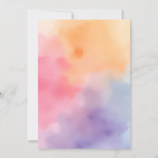 Invitation Fille High Five Pastel Anniversaire (Dos)