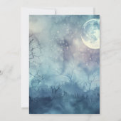Invitation Fille Loup-Garou | Baby Shower Halloween (Dos)