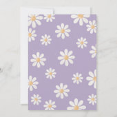 Invitation Fille marguerite (Dos)