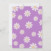 Invitation Fille marguerite (Dos)