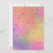 Invitation Fille mauve, rose et jaune n'importe quel âge Anni (Dos)