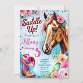 Invitation Fille Modèle d'invitation à l'anniversaire d'anniv (Devant)