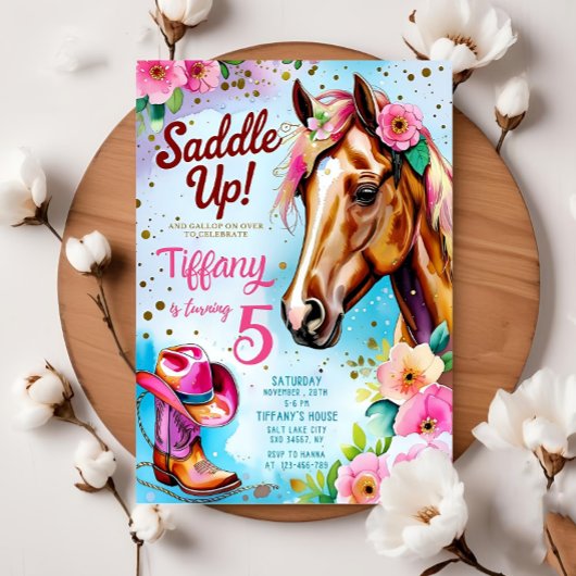 Invitation Fille Modèle d'invitation à l'anniversaire d'anniv