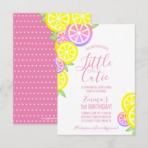 Invitation fille N'IMPORTE QUEL ÂGE limonade ANNIVERSAIRE FÊT