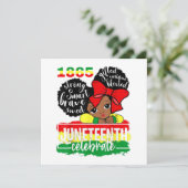 Invitation Fille noire 1865 Fête l'indépendance D (Debout devant)