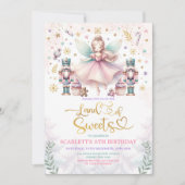 Invitation Fille Nutcracker Anniversaire de la fête de la ter (Devant)