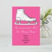 Invitation Fille ou ado de patinage sur glace (Debout devant)