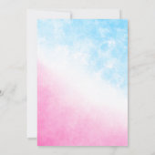 Invitation Fille ou garçon bébé éléphant Genre Reveillez Invi (Dos)