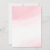 Invitation Fille Ourson Fête Prénatale (Dos)