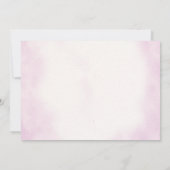 Invitation Fille Ourson Rose Ballons Premier Anniversaire (Dos)