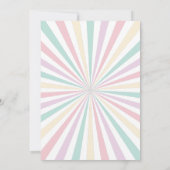 Invitation Fille Pastel Carnaval de couleurs Cirque Photo Ann (Dos)