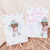 Invitation Fille patinant Anniversaire