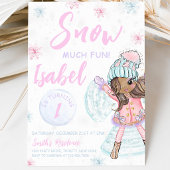 Invitation Fille patinant Anniversaire