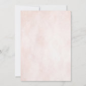 Invitation Fille Peach Floral Cheval 8e Anniversaire (Dos)