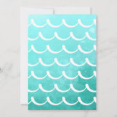 Invitation Fille Pêche 1er anniversaire (Dos)