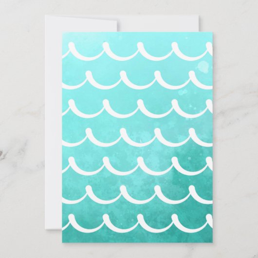 Invitation Fille Pêche 1er anniversaire (Dos)