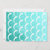 Invitation Fille Pêche 1er Anniversaire Photo (Dos)