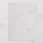 Invitation Fille Photo de confirmation Marbre doré Orchidées  (Dos)