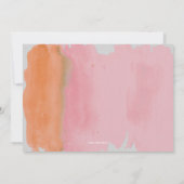 Invitation Fille pour Première Fête d'Anniversaire (Dos)