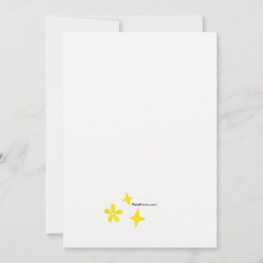 Invitation Fille Power fête d'anniversaire (Dos)