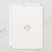Invitation Fille premier anniversaire Beary (Dos)