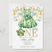 Invitation Fille premier anniversaire St Patrick's Day (Devant)