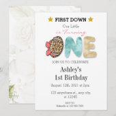 Invitation Fille Première Année En Bas (Devant / Derrière)