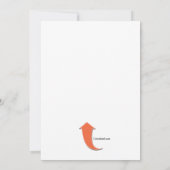 Invitation Fille qui fait du skateboard (Dos)