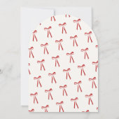 Invitation Fille Red Bow Galentine's Day (Dos)