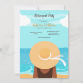 Invitation Fille Regardant La Mer (Devant)