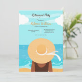 Invitation Fille Regardant La Mer (Debout devant)