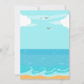 Invitation Fille Regardant La Mer (Dos)