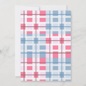 Invitation Fille, Révélation Garçon, Bouches, Baby shower de  (Dos)