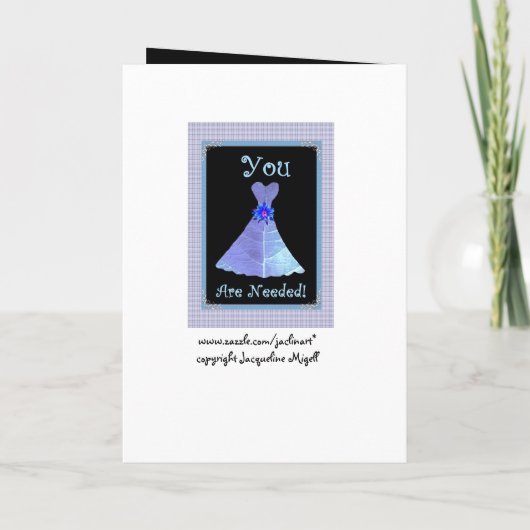 Invitation FILLE - robe junior de ROSE d'invitation de (Dos)