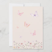 Invitation Fille rose deuxième anniversaire (Dos)