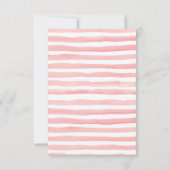 Invitation Fille rose Dinosaure Tropical Baby shower Roar Inv (Dos)