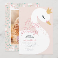 Fille rose élégante photo belle cygne enfants