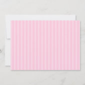 Invitation Fille Rose Fête d'anniversaire (Dos)