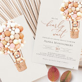 Invitation Fille Rose On Peut Attendre ! Baby shower