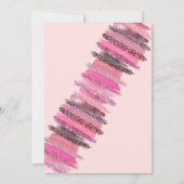 Invitation Fille rose Parties scintillant clou Spa polonais J (Dos)